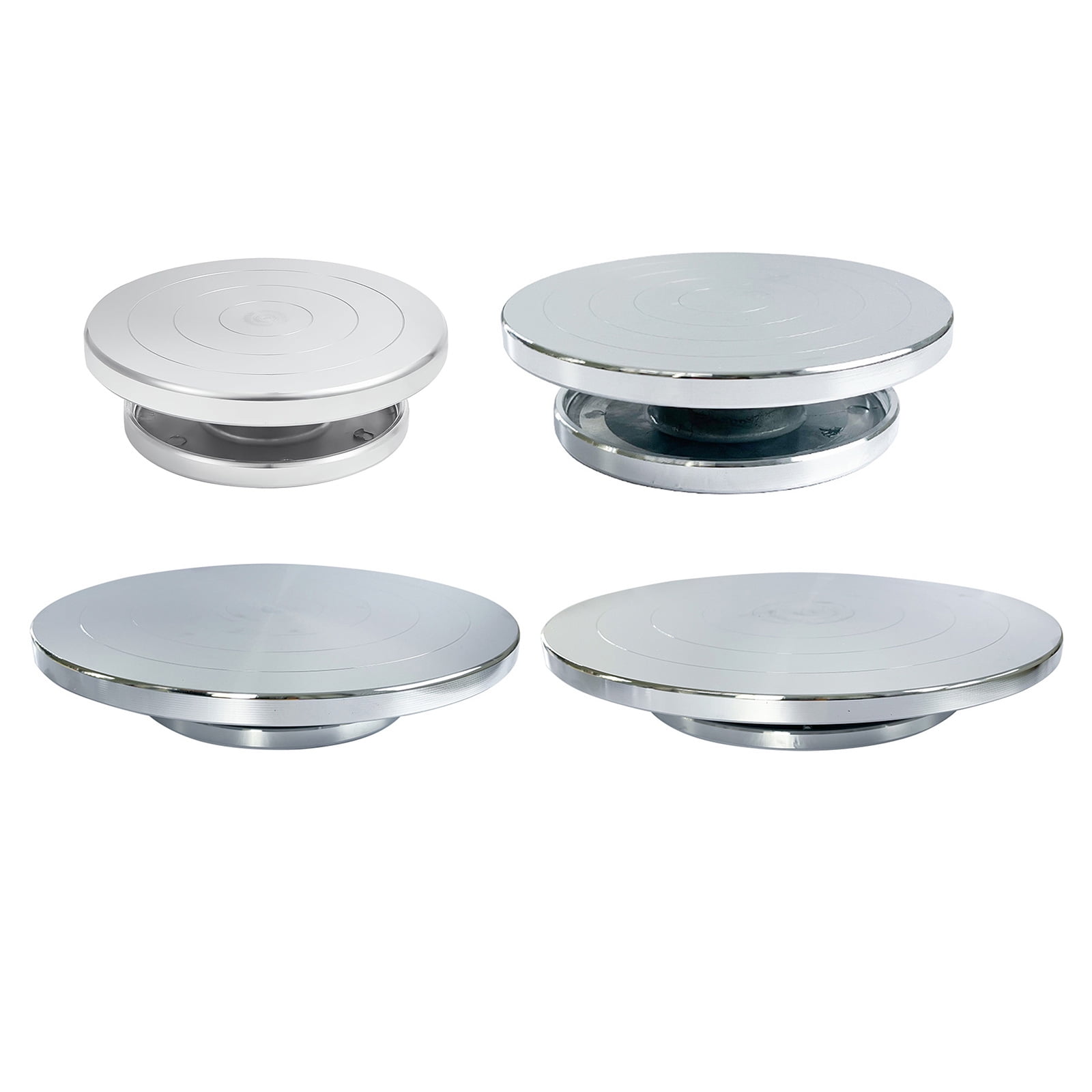 6/8/10/12in Pottery Turnable Wheel Rotated Turntable Sculpting Wheel Easy to Use Revolving Cake Turnable