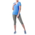 thumbnail image 4 of Athletic Works Women's Core Active Short Sleeve V-Neck T-Shirt, 3-Pack, 4 of 13