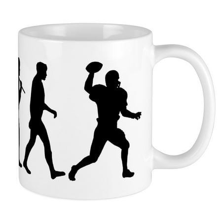 

CafePress - Evolution Of Football - Ceramic Coffee Tea Novelty Mug Cup 11 oz