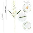 thumbnail image 2 of White Gladiolus Artificial Flowers White Flowers 3.3in Gladiolus Flowers Silk Flowers Long Stem Artificial Gladiolus Flowers for Home Wedding Office Decoration(White), 2 of 5