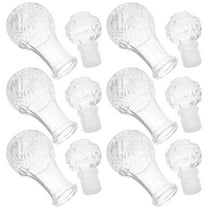 unbranded 6 Pcs Clear Glass Bottles Clear Glass Liquor Bottles Glass Liquor Bottle For Wine Decanter Aerator Carafe With Stopper For Home Bar Use