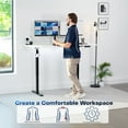 thumbnail image 3 of VIVO Electric 63” x 32” Stand Up Desk, White Table Top, Black Frame, 3 of 8