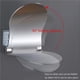 thumbnail image 4 of Ducha Afeitado Pedestal Aluminio Plegable Antideslizante Resistente Al Desgaste Impermeable Pierna-Afeitado Estante Pedal De Limpieza De Pies Para Anciano Mujer Embarazada Baño matsuzay HA027654-02, 4 of 7