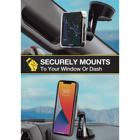 Scosche - MagicMount Pro² Window / Dash for most Cell Phones - Black