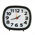 thumbnail image 1 of MYG Alarm Clock,Battery Operated Quartz Alarm Clock Night Light No Tick Silent Bedside Clocks-Black, 1 of 9