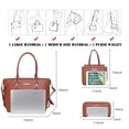 thumbnail image 2 of Set de monedero Montana West, bolso tipo cartera de piel para mujer, 2 of 8