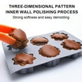 thumbnail image 3 of Mini bandeja para hacer postres de silicona para hornear muffins con 6 orificios, 3 bandejas para hornear con diferentes patrones, sin incluir BPA., 3 of 5