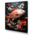 thumbnail image 2 of Designart "Underwater Coral With Red Fish And Small Creatures" Coastal Coral Under Water Canvas Prints, 2 of 7