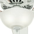 thumbnail image 5 of Hunter 52 inch Indoor Ceiling Fan with LED Light - White Ceiling Fan with Pull Chain, For Bedroom or Living Room, Standard Mount, No Remote, 5 Blades, Includes Bulbs - Builder Deluxe 53089, White, 5 of 12