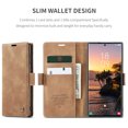 thumbnail image 3 of Dteck Case for Samsung Galaxy S24 Ultra,Vintage Leather Magnetic Wallet Case Card Slot TPU Shockproof Kickstand Full Body Protective Cover for Galaxy S24 Ultra,Brown, 3 of 8