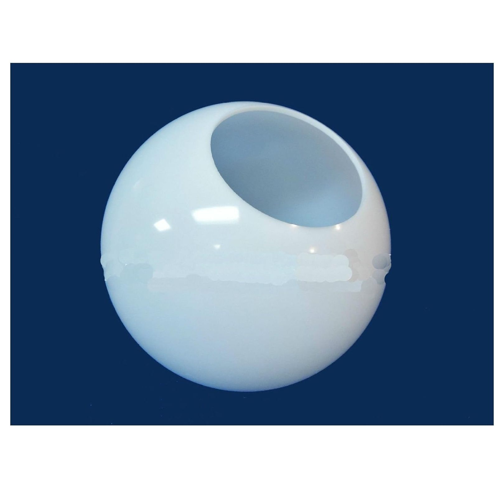 12" White Round Plastic Light Globe Pole Post Lamp Outdoor Fixture Home Enhancement