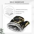 thumbnail image 5 of Disketp Christmas Gold Deers Oven Mitts And Potholders Bbq Gloves-Oven Mitts And Pot Holders With Recycled Infill Silicone Non-Slip Cooking Gloves For Cooking Baking Grilling, 5 of 9
