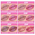 thumbnail image 4 of Brillo de labios de espejo que cambia de Color por temperatura, brillo de labios hidratante duradero, brillo de labios nacarado, esmalte de labios transparente rosa, 4 of 5