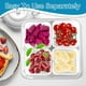 thumbnail image 4 of Contenedores de almacenamiento de alimentos con tapas herméticas, caja de conservación de cebollino, contenedor de conservación de alimentos frescos, drenaje (4 unidades, cuadrados), 4 of 5