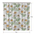thumbnail image 5 of Waterproof Cute Boho Daisy Shower Curtain 72x72 Inch Boho Style Polyester Unique Shower Curtain for Bathroom Hotel Home Decor with 12 Plastic Hooks, 5 of 5