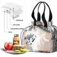 thumbnail image 4 of Boho Bohemian Art Drawstring Lunch Bag Women - Drawstring Lunch Bag Insulated for Work Office - Stain-Resistant Large Lunchbags for Women with Multi-Pockets, 4 of 6