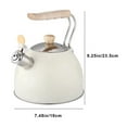 thumbnail image 3 of 100Fens Whistle Stovetop Tea Kettle Food Grade Stainless Steel Fast Boiling Hot Water High Capacity 2.2 Quarts With Handle, 3 of 6