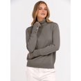 thumbnail image 4 of ANRABESS Turtleneck Sweaters for Women Long Sleeve Tops | 2026 Fall Winter Fashion Clothes, Office Work Daily Wear Dressy Casual Outfits, Soft Knitted Ribbed Button-Cuff Pullover Top, 4 of 9