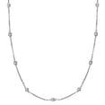 thumbnail image 1 of Diamond Station Necklace Bezel-Set in 14k White Gold (0.33 ctw), 1 of 3