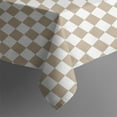 thumbnail image 4 of Beige and White Checkerboard Pattern Rectangle Tablecloth 60"x120",Waterproof Polyester Rectangle Table Cloth, Wipeable Spillproof Polyester Tablecloth for Dining, Camping, Indoor and Outdoor, 4 of 6