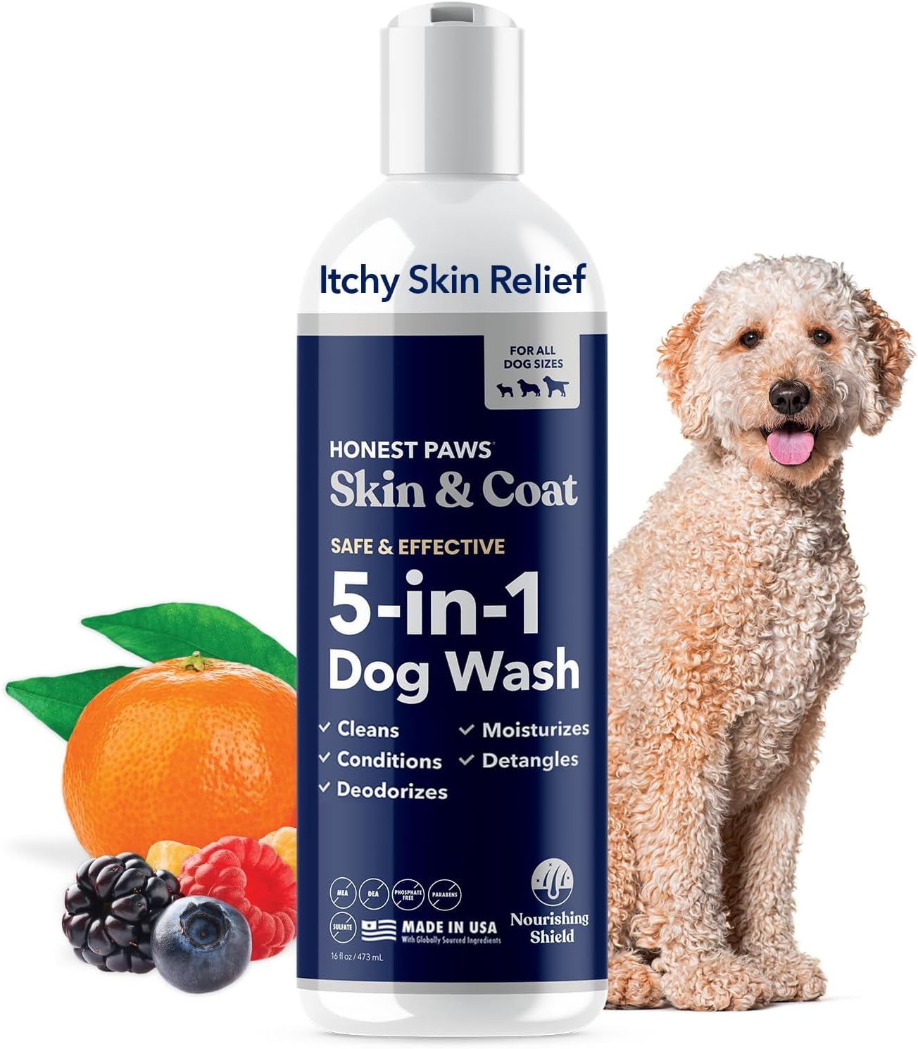 Sulfodene Medicated Dog Shampoo and Conditioner, Relieves Flaking