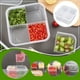 thumbnail image 1 of pstuiky Caja de almacenamiento con tapa para cuatro rodajas de jengibre verde y ajo. Ideal para conservar frutas y verduras en el refrigerador., 1 of 9