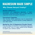 thumbnail image 5 of Calm Magnesium Supplement Capsules | 325 mg | 120 Count Bottle | by Natural Vitality, 5 of 6