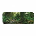 thumbnail image 1 of Forest Computer Mouse Pad, Rain Woodland Scenery River in the North Forest in the Early Morning Humid Fog Print, Rectangle Non-Slip Rubber Mousepad Large, 31" x 12" Gaming Size, Green, by Ambesonne, 1 of 2