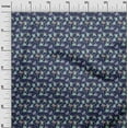 thumbnail image 3 of oneOone Cotton Poplin Medium Blue Fabric Leaves Fabric For Sewing Printed Craft Fabric By The Yard 56 Inch Wide-aA, 3 of 5