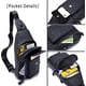 thumbnail image 3 of BULLCAPTAIN Bolso Cruzado de Cuero Genuino para Hombre, Mochila Cruzada con Correa Ajustable, Cierre de Zíper, Negro, 3 of 7