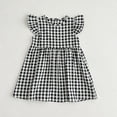 thumbnail image 1 of Ropa de verano para niños de 2 a 6 años, vestido acampanado con mangas voladoras a cuadros para niñas, vestidos bonitos de Estilo Princesa para niños, 1 of 6