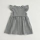 thumbnail image 1 of Ropa de verano para niños de 2 a 6 años, vestido acampanado con mangas voladoras a cuadros para niñas, vestidos bonitos de Estilo Princesa para niños, 1 of 6