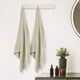 thumbnail image 4 of Juego de 2 toallas de baño de algodón REGALWOVEN, suaves, altamente absorbentes y de secado rápido para baño, gimnasio, SPA, yoga, marrón 28' x 56', 4 of 7