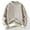 Beige, variant on fartey Mens Sweater Knit Crew Neck Warm Solid Shirt Top Long Sleeve Casual Loose Fleece Pullover Sweater