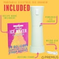 thumbnail image 5 of PREMIUS Rechargeable Cordless Hawaiian Shaved Ice Maker, Snow Cone Machine, Mint, 5 of 9