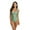 Green, variant on EFINNY Women's One Piece Swimsuit Self-tie Halter Neck Tummy Control Swimwear Bathing Suit
