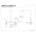 thumbnail image 4 of Kingston KB8791NDLLS NuvoFusion Two-Handle 8" Centerset Kitchen Faucet, Polished Chrome, 4 of 5