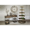 thumbnail image 2 of Tripar International 67" Burnished Gold Finish Six Tier Oval Display Tower Shelf, 2 of 6