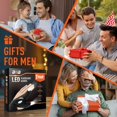thumbnail image 5 of BIIB Guantes de linterna LED regalos para hombres, regalos del día de San Valentín para él, regalos de San Valentín para papá, él, marido, novio, regalos de cumpleaños para hombres, regalos únicos par, 5 of 5