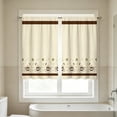 thumbnail image 4 of BUDAO00 2 Piece Kitchen Curtain Short Panels, Printed Cafe Curtain Set for Small Window, Sink, Cabinet, Living Room, Bathroom, Laundry Room and Home Decor, Home Decoration (A), 4 of 7