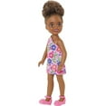 thumbnail image 1 of Barbie Chelsea Doll - One-Shoulder Flower-Print Dress, 1 of 6