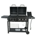 thumbnail image 4 of RevoAce Dual Fuel 3 Burner Gas & Charcoal Combo Grill, Black with Stainless, New, 4 of 21