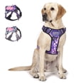 thumbnail image 1 of Arnés para perros BUMBIN táctico sin tirones para perros grandes, camuflaje morado, 1 of 6