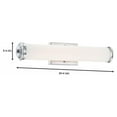 thumbnail image 4 of Designers Fountain Geneva Satin Platinum LED 24in Bathroom Vanity Light Fixture, LED68303-SP, 4 of 4