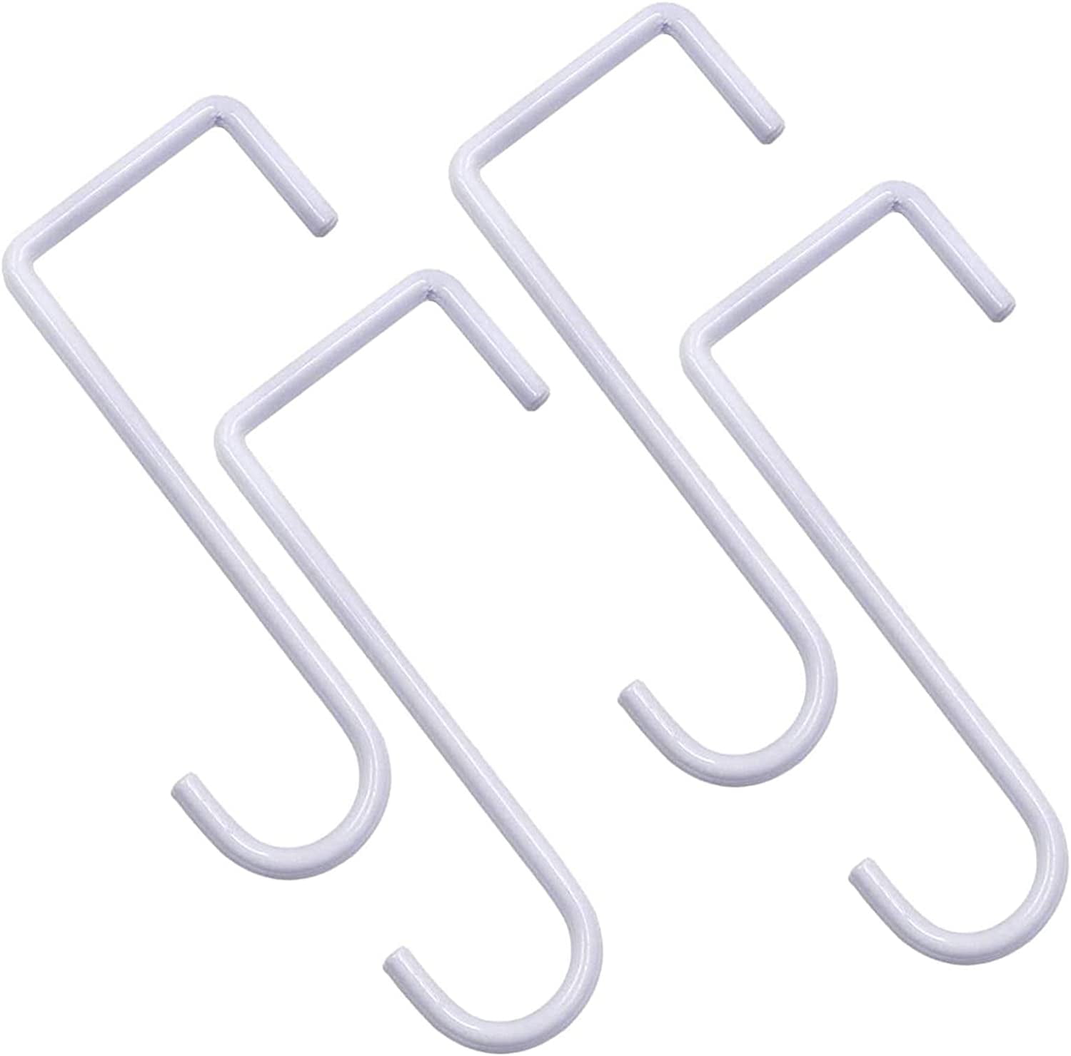 Boluotou Vinyl Fence Hooks 2x6 inch,Fence Hangers Patio Light Hooks,4