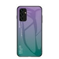 thumbnail image 1 of Nalacover Case for Samsung Galaxy A14 5G Gradient Colored Tempered Glass Cover, Micro-Frosted Frame Shockproof Anti-Scratches Lens Protection Folding Case for Samsung Galaxy A14 5G, Purple, 1 of 8
