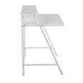 thumbnail image 2 of 2-Tier Contemporary Office Desk in White Steel and White Wood by LumiSource, 2 of 7
