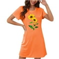 thumbnail image 1 of DPTALR Chemise de Nuit Courte Surdimensionnée pour Femmes Imprimé Poitrine Manches Courtes, 1 of 2