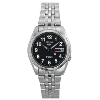 Seiko Men's 5 Sports SNK361K1 Black Dial Stainless Steel Automatic