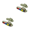 thumbnail image 1 of Sonducket 1 par de chanclas de verano para hombre y mujer, zapatillas de playa con punta abierta para Picnic, sandalias de tacón plano para Verde Tamaño 45-46 2piezas, 1 of 6